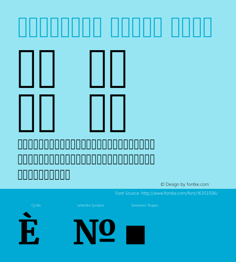 Rosalind Serif Bold Version 1.584;PS 001.584;hotconv 1.0.70;makeotf.lib2.5.58329图片样张