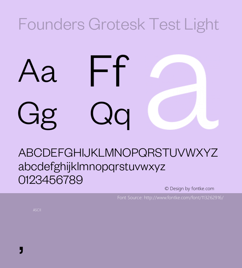 FoundersGrotesk-LightTest Version 1.001;PS 1.000;hotconv 1.0.57;makeotf.lib2.0.21895;0图片样张