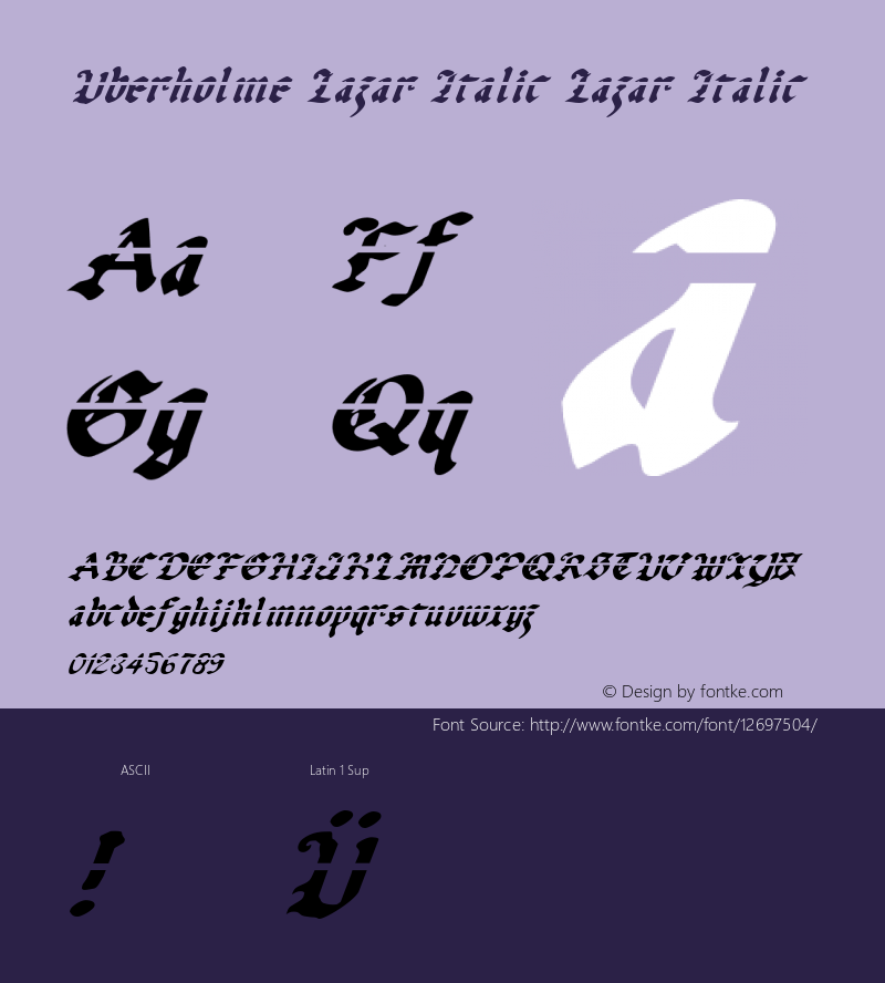 Uberholme Lazar Italic Lazar Italic 001.000图片样张