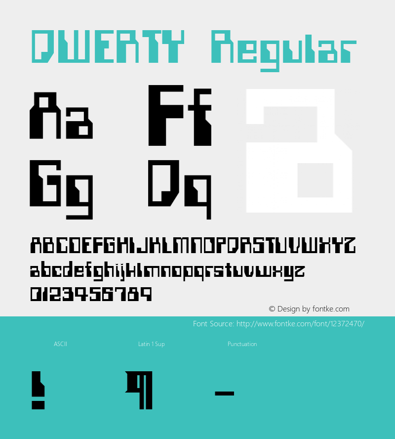 QWERTY Regular . 28 03 01图片样张