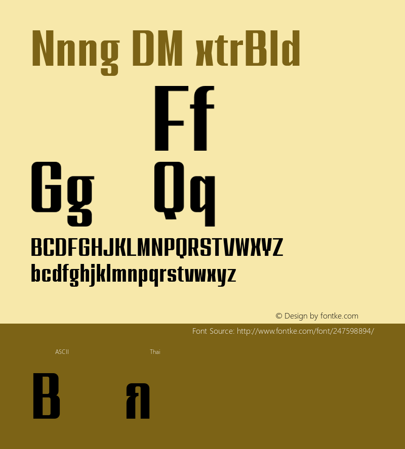 Nanueng DEMO ExtraBold Version 1.000;Glyphs 3.1.2 (3151)图片样张