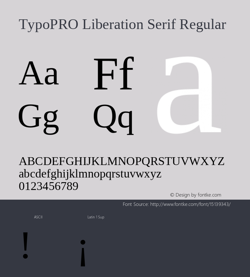 TypoPRO Liberation Serif Regular Version 2.00.1图片样张