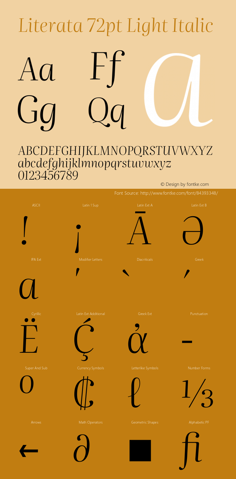 Literata 72pt Light Italic Version 3.002图片样张