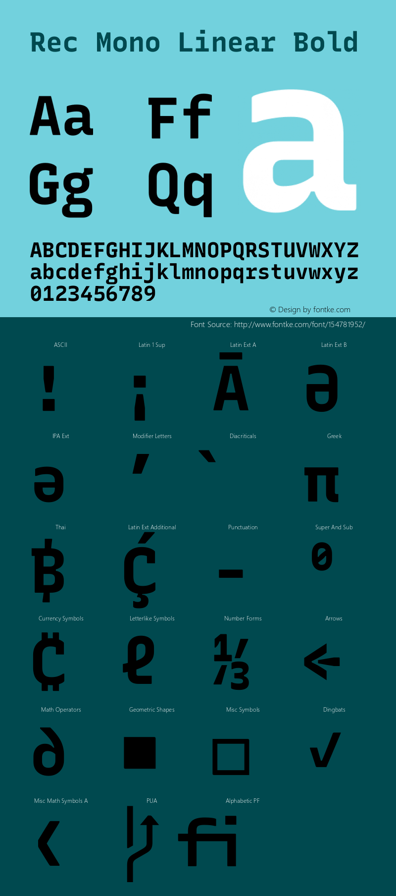 Rec Mono Linear Bold Version 1.073图片样张