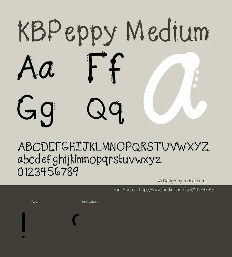 KBPeppy Medium Version 001.000图片样张