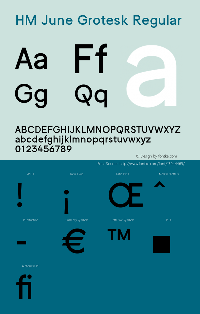 HM June Grotesk Regular Version 1.000图片样张