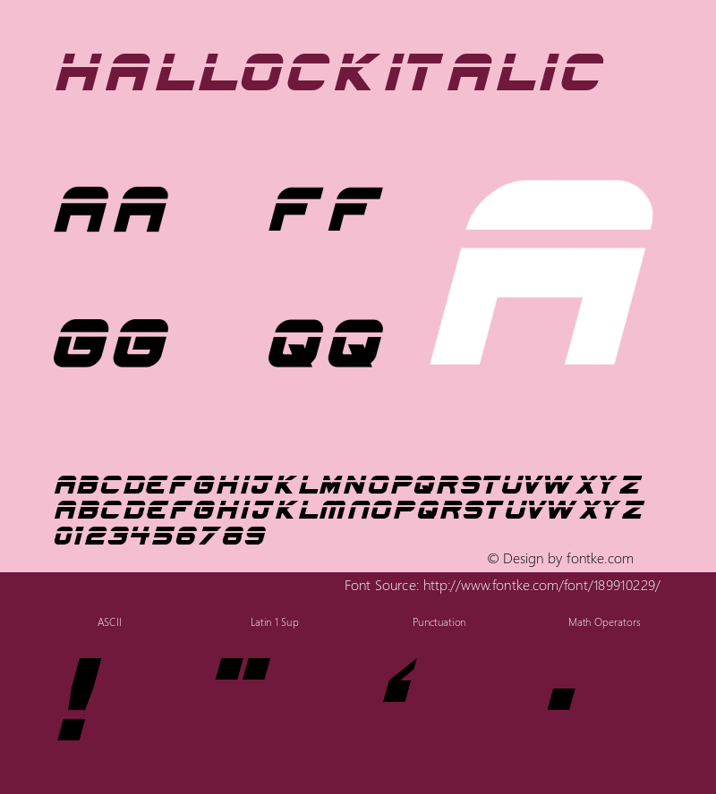 ☞Hallock Italic com.myfonts.easy.bannigan.hallock.italic.wfkit2.version.3539图片样张