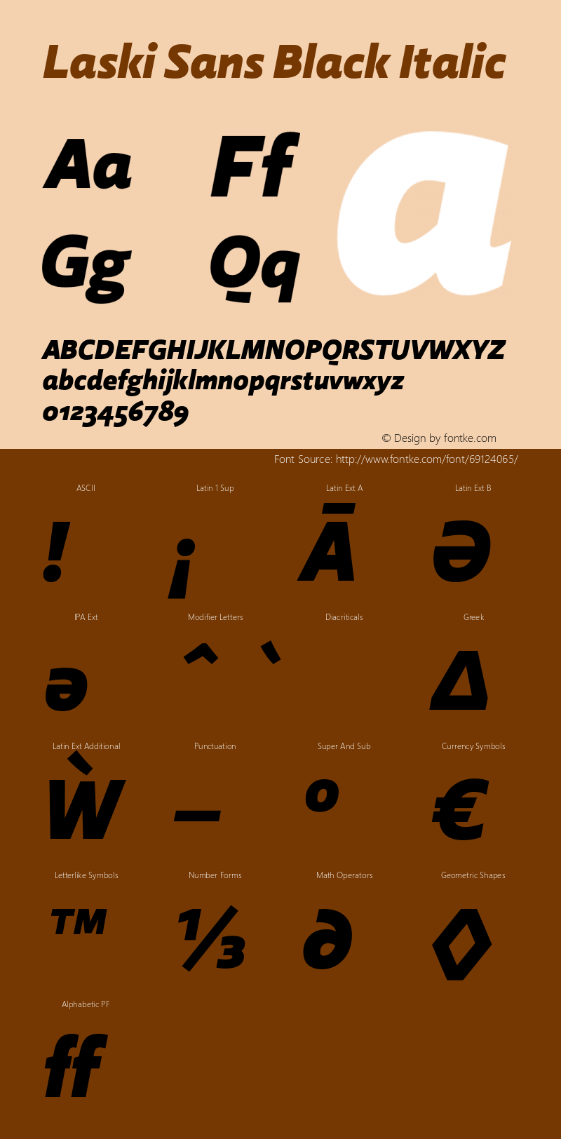 LaskiSans-BlackItalic Version 1.000;com.myfonts.easy.re-type.laski-sans.black-italic.wfkit2.version.4yDP图片样张