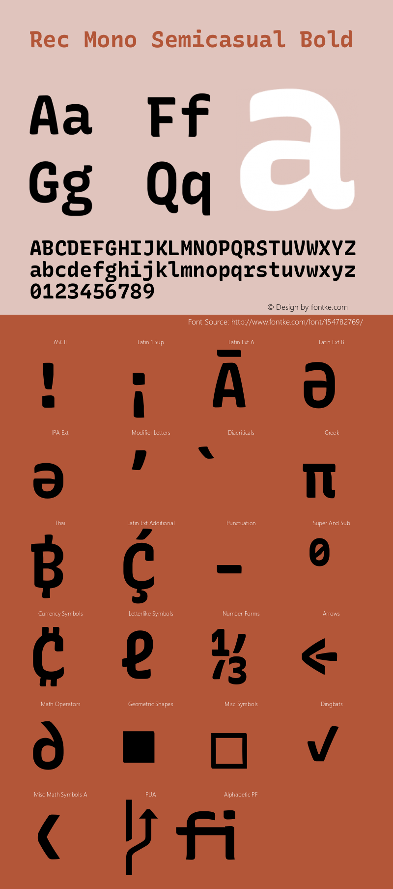 Rec Mono Semicasual Bold Version 1.073图片样张