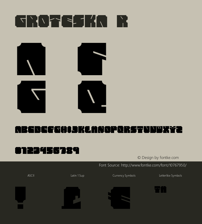 GROTESKA Regular Version 1.000图片样张