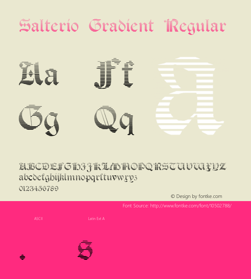 Salterio Gradient Regular Version 1.000 2012 initial release图片样张