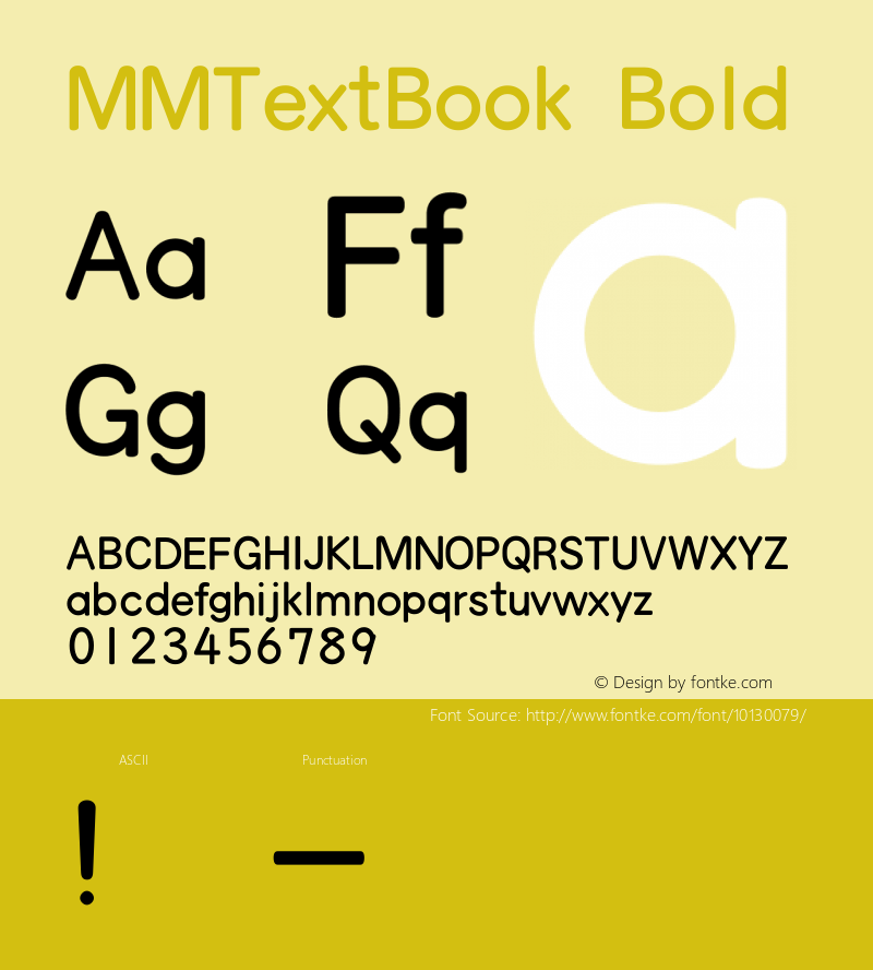 MMTextBook Bold Version 2.4.0图片样张