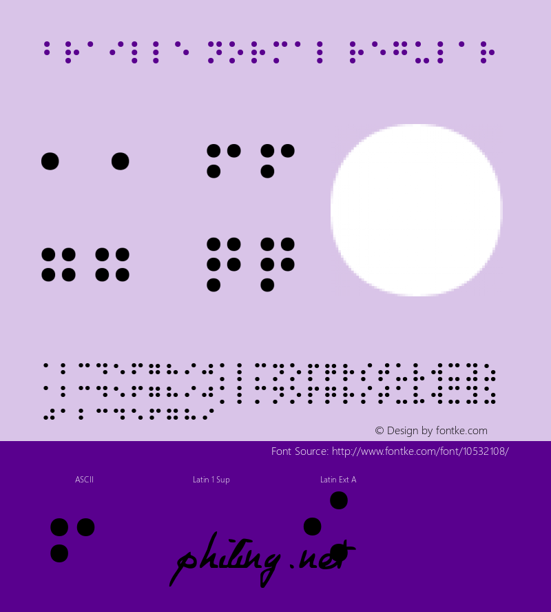 Braille Normal Regular 1998; 1.1, release图片样张