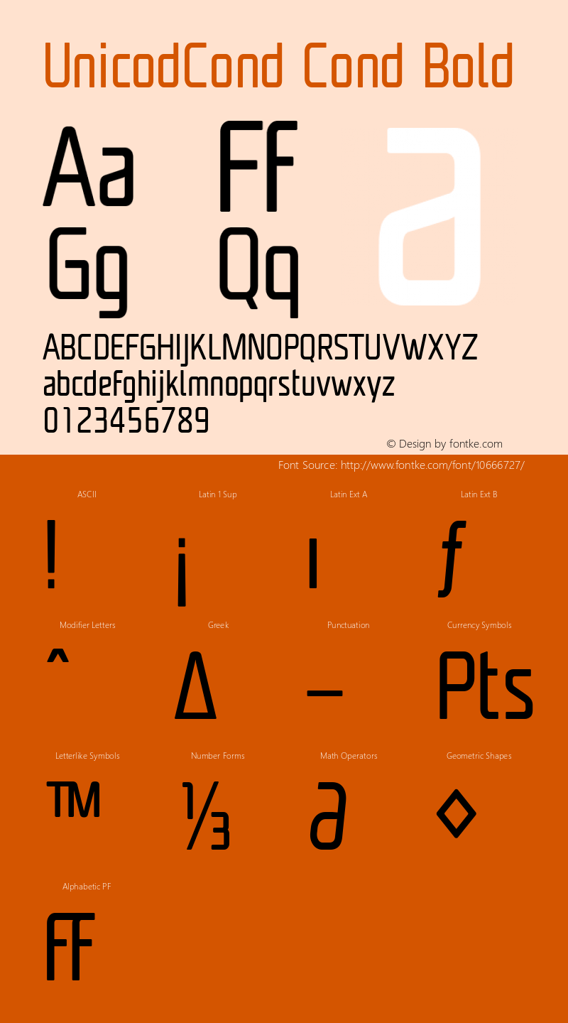 UnicodCond Cond Bold Version 1.000;com.myfonts.easy.mostardesign.unicod-sans.condensed-regular.wfkit2.version.4mfx图片样张