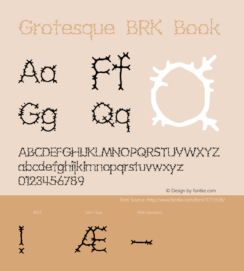 Grotesque BRK Book Version 1.18图片样张