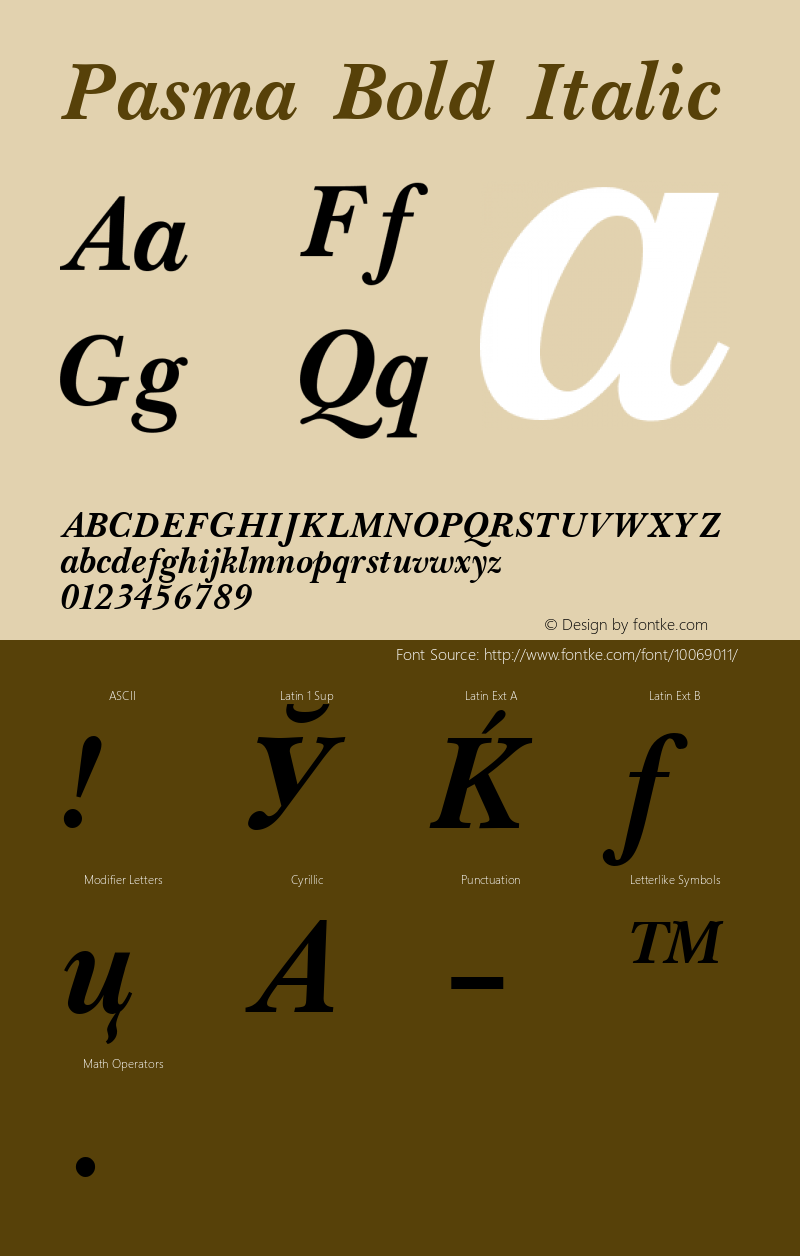 Pasma Bold Italic 001.001图片样张