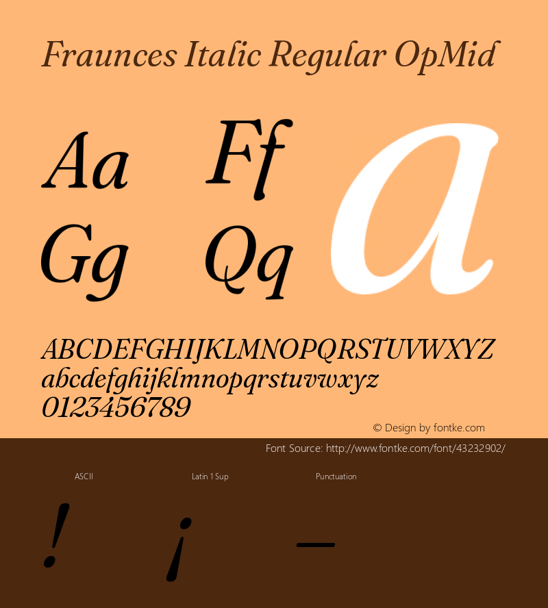 Fraunces Italic Regular OpMid Version 0.000图片样张