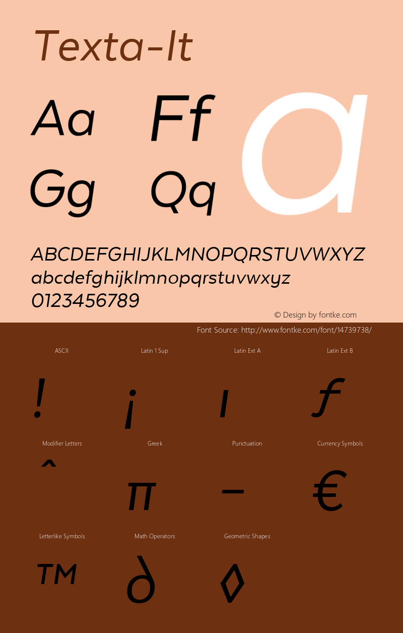 Texta-It ☞ Version 1.005;com.myfonts.easy.latinotype.texta.italic.wfkit2.version.4hnV图片样张