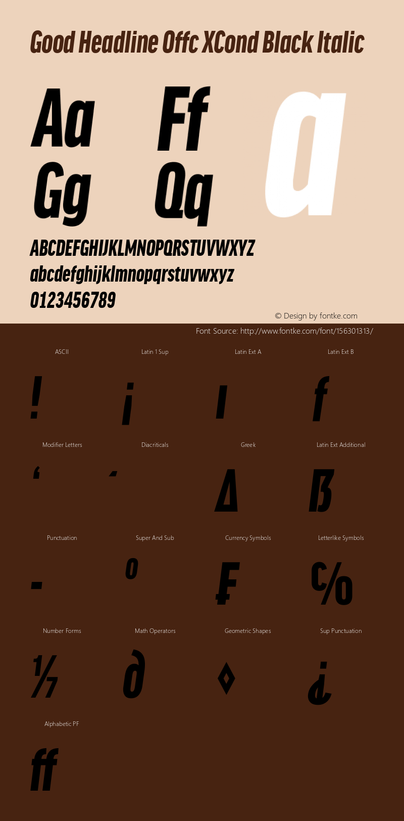 Good Head Offc XCond Black Italic Version 7.504; 2014; Build 1020图片样张