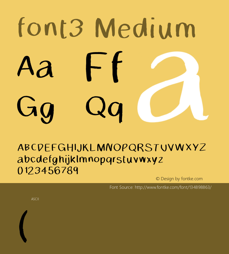 font3 Version 001.000图片样张