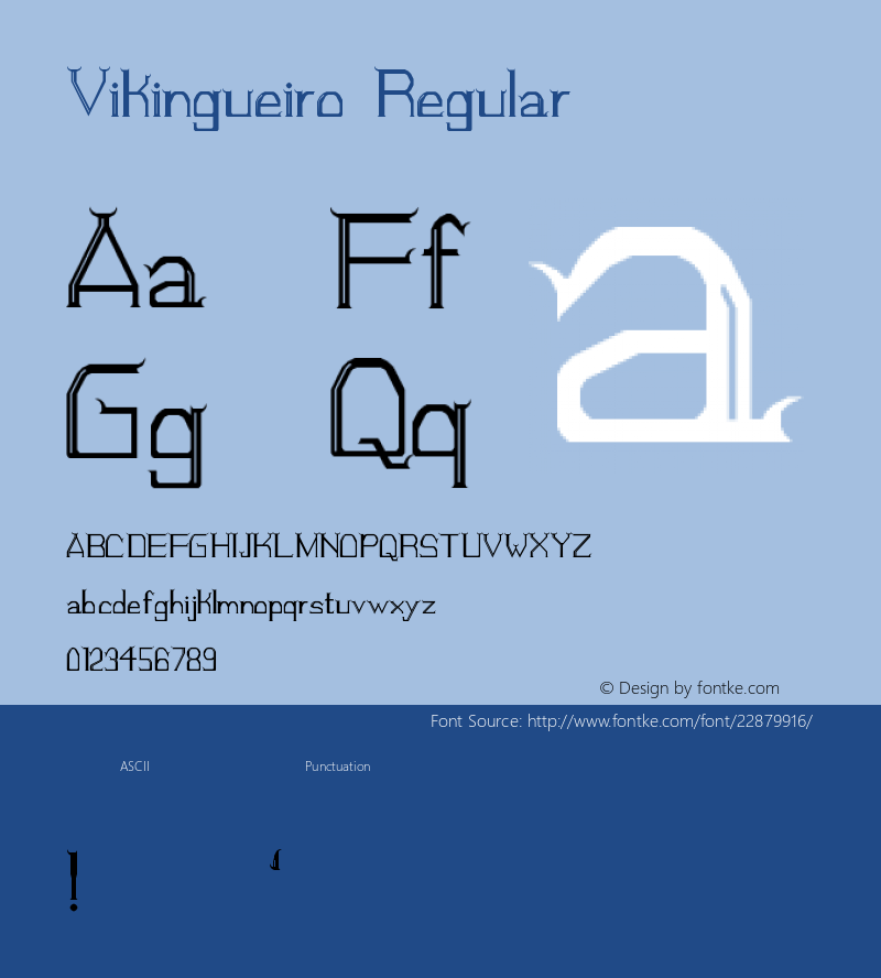 Vikingueiro Regular Version 1.0图片样张