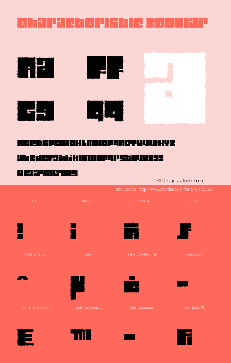 Characteristic Regular 001.000图片样张