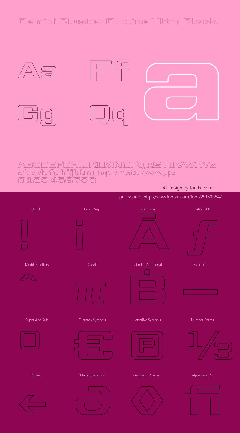 Gemini Cluster Outline Ultra Black Version 1.000图片样张