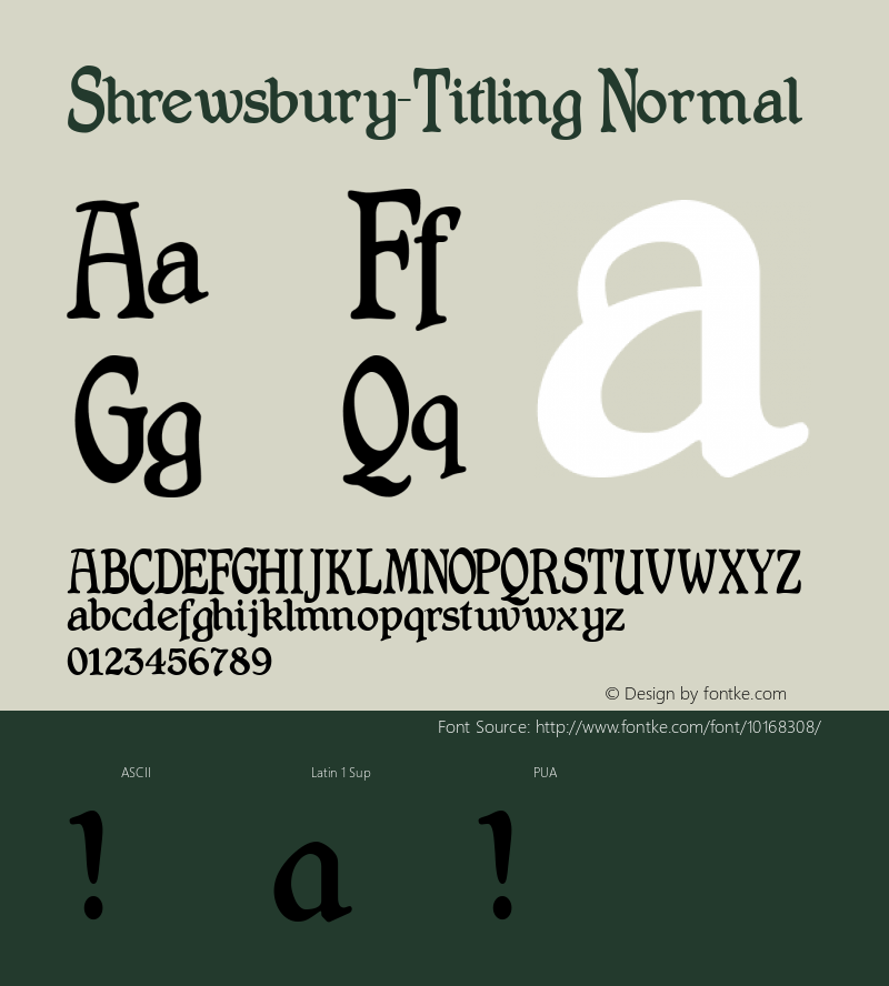 Shrewsbury-Titling Normal Version 1.00图片样张