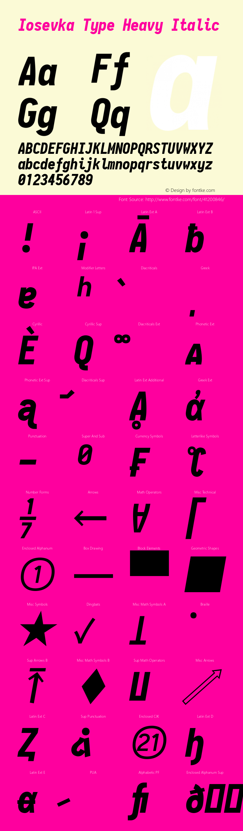 Iosevka Type Heavy Italic 2.3.1图片样张