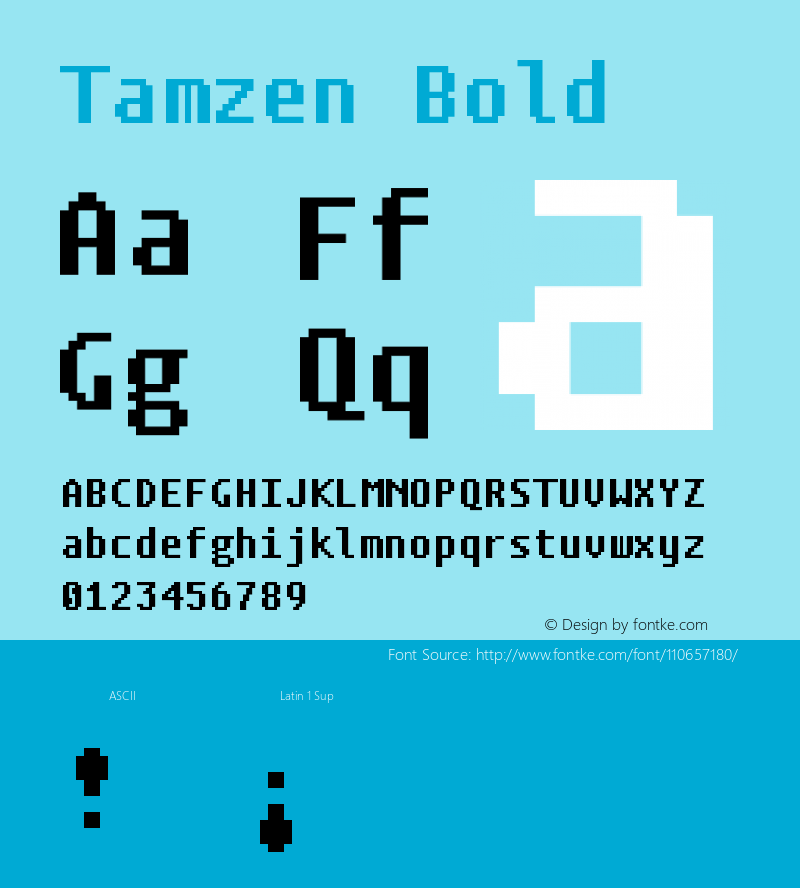 Tamzen Bold 1.11图片样张