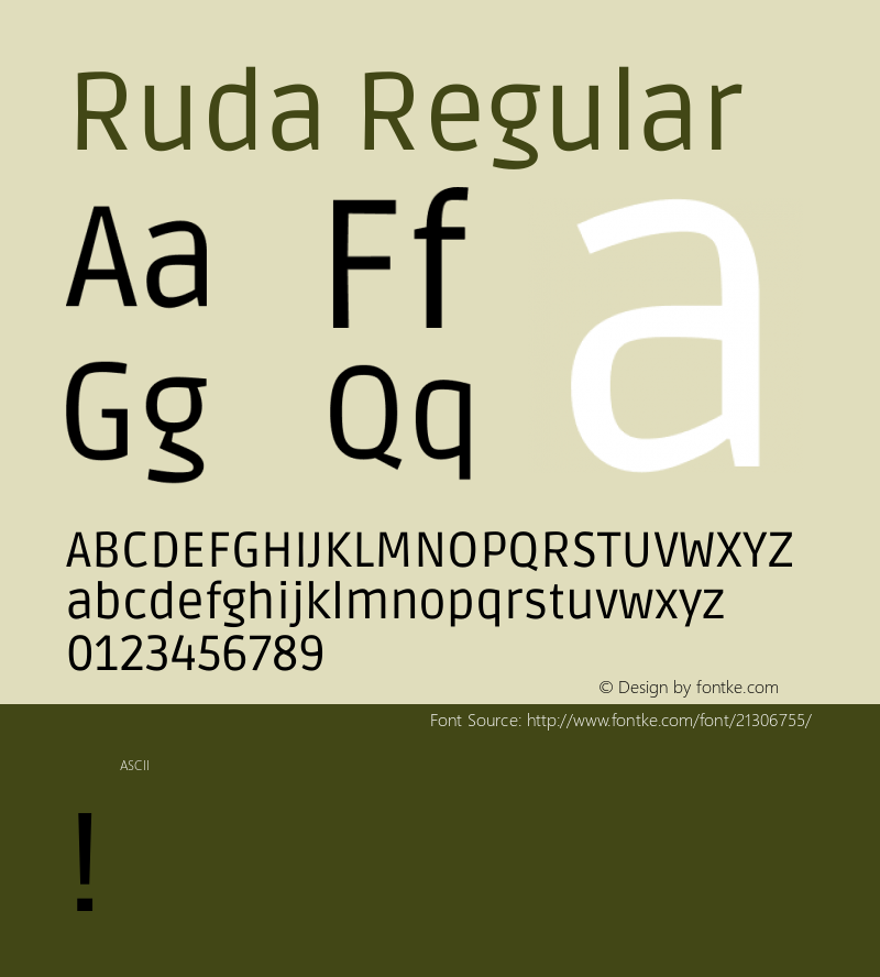 Ruda Regular 图片样张