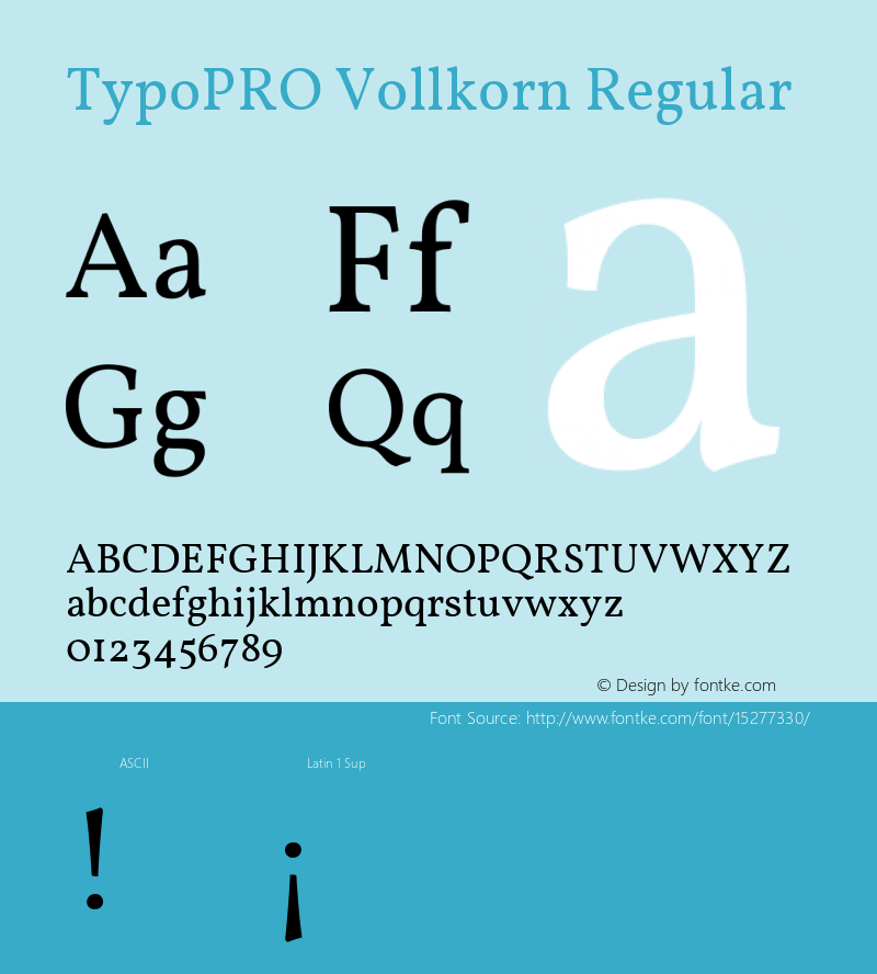 TypoPRO Vollkorn Regular Version 2.001图片样张