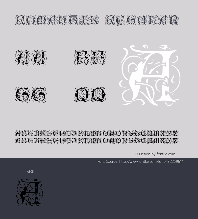 Romantik Regular Version 001.023图片样张