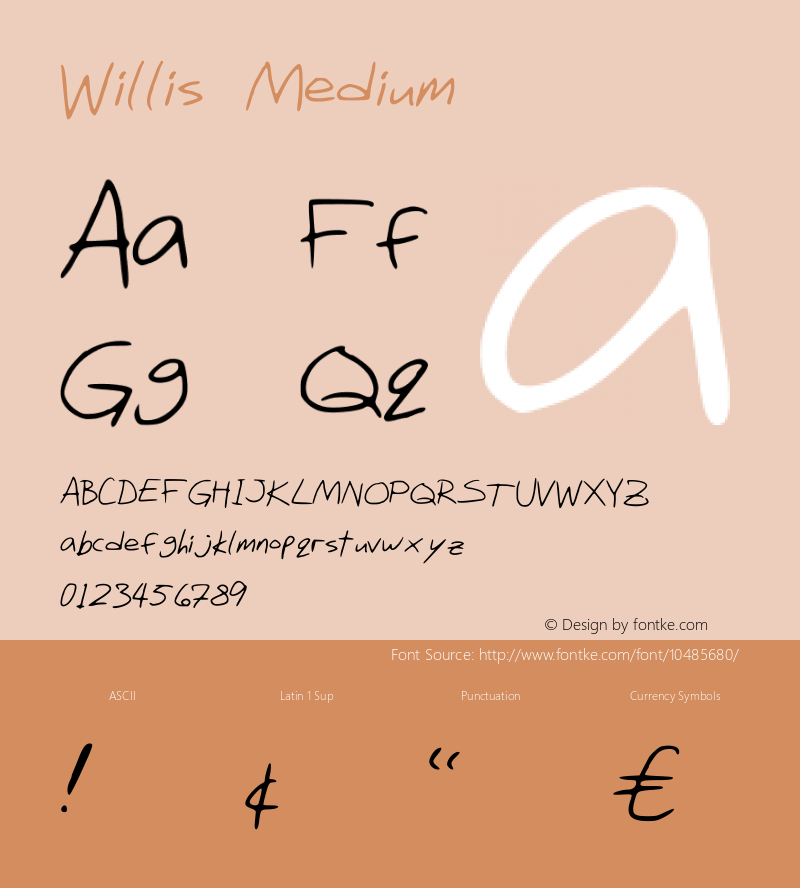 Willis Medium Version 001.000图片样张