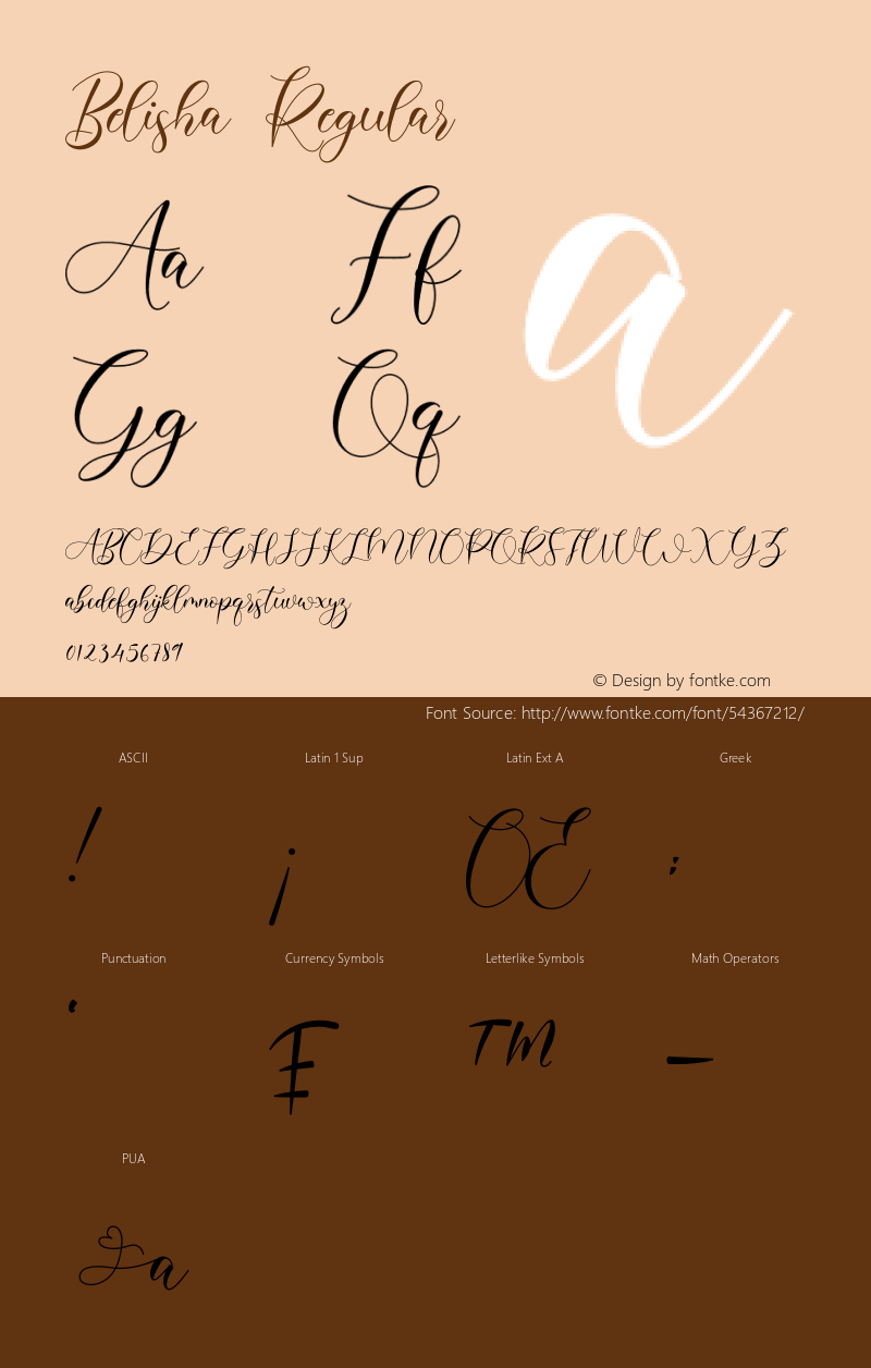 Belisha Version 1.00;October 7, 2019;FontCreator 12.0.0.2545 64-bit图片样张