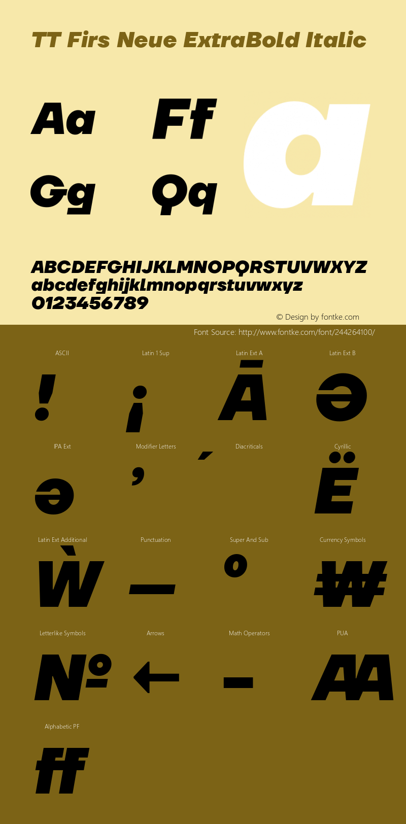 TT Firs Neue ExtraBold Italic Version 1.100.05032023图片样张