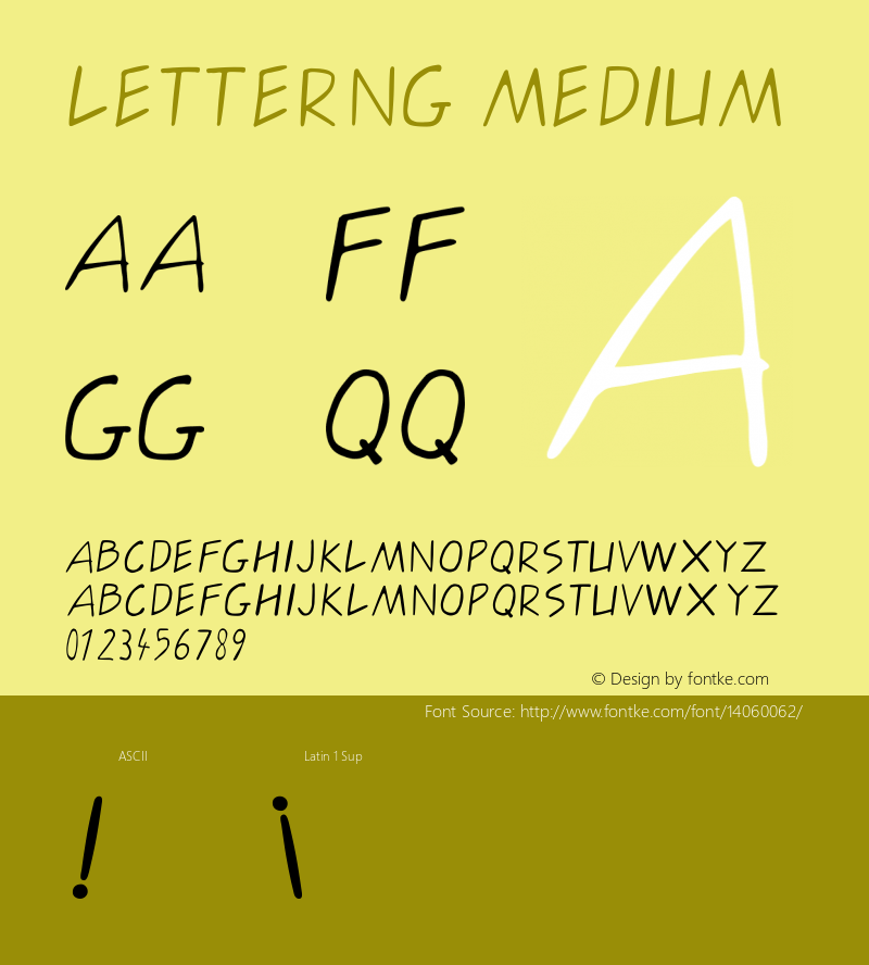 letterng medium Version 001.000 图片样张