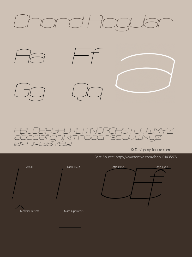 Chord Regular 001.000图片样张