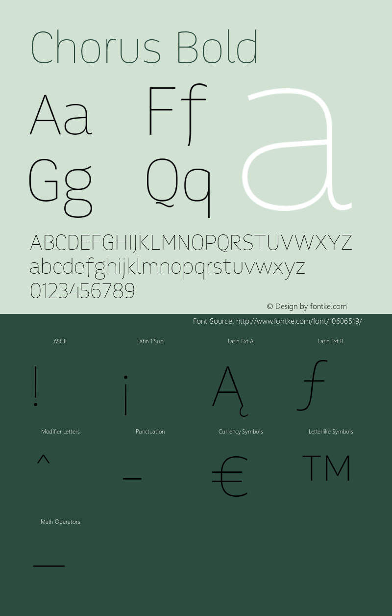 Chorus Bold 1.000;com.myfonts.soneri.chorus.thin.wfkit2.3T6a图片样张