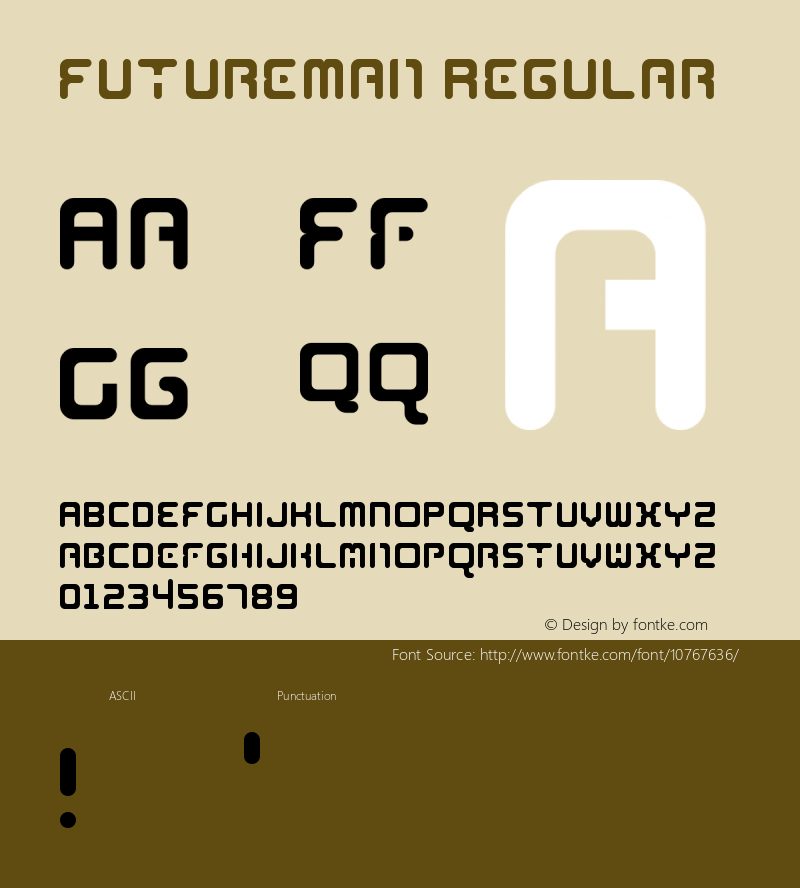 FutureMan Regular Version 1.0图片样张