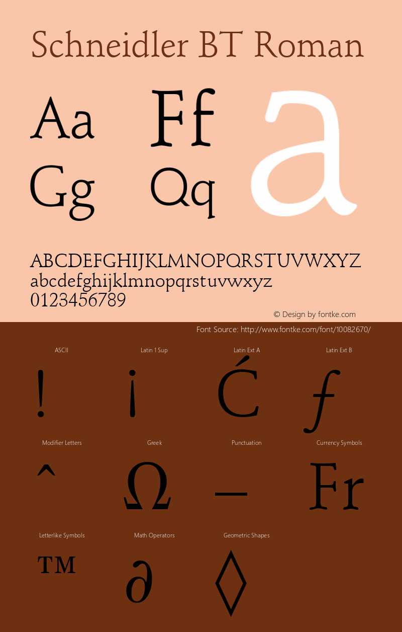 Schneidler BT Roman mfgpctt-v4.4 Dec 29 1998图片样张