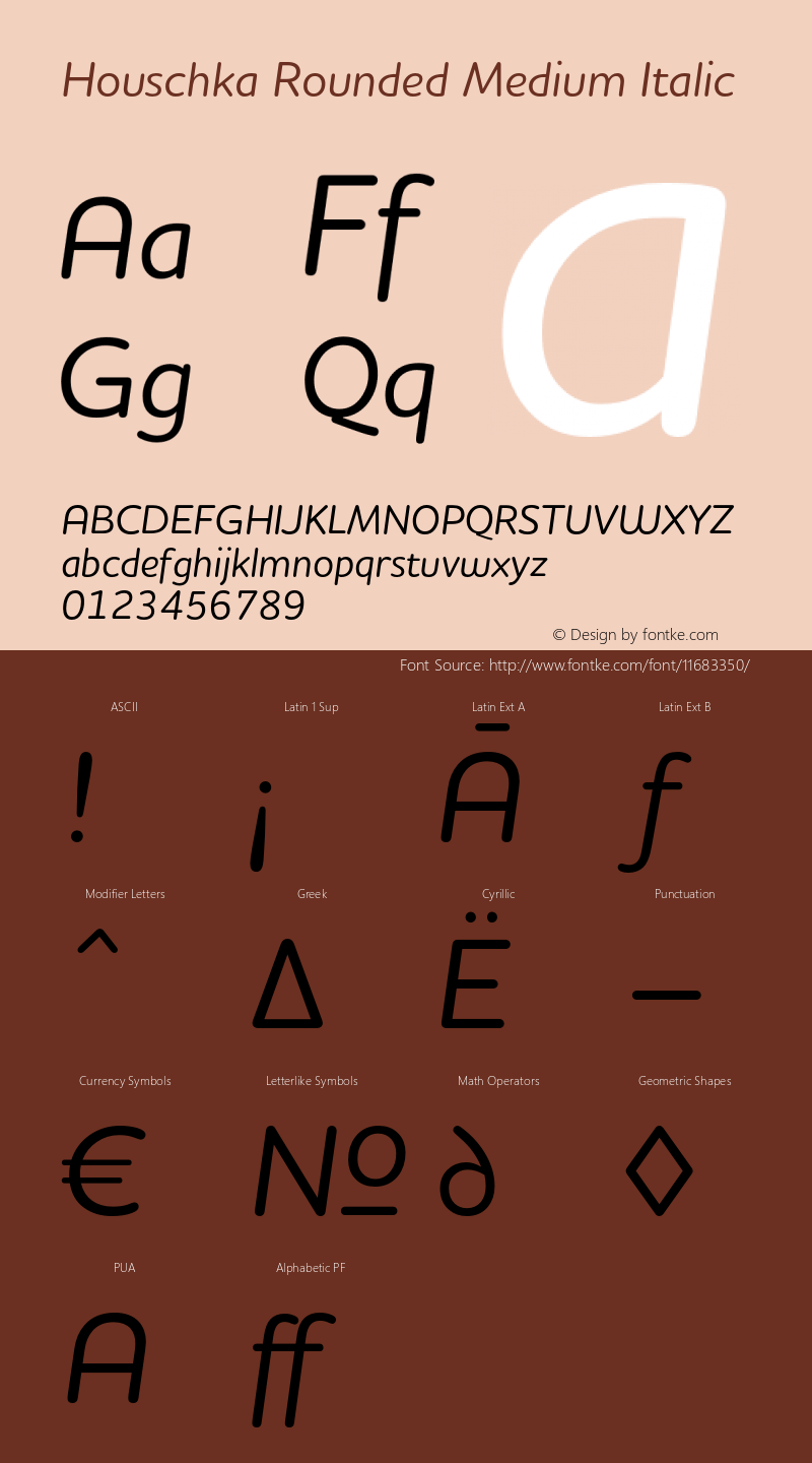 Houschka Rounded Medium Italic 001.000图片样张