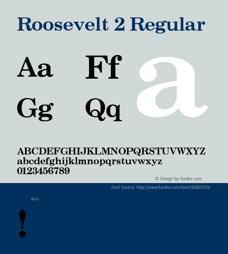 Roosevelt 2 Regular Unknown图片样张