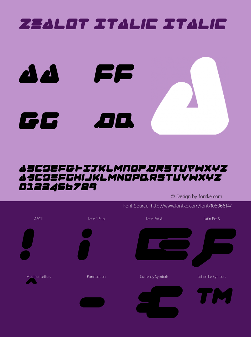 Zealot Italic Italic 001.000图片样张