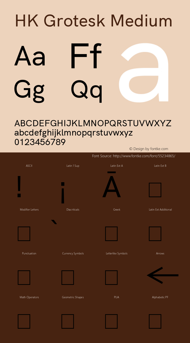 HK Grotesk Medium Version 2.410图片样张