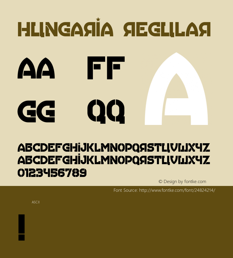 Hungaria Regular Version 1.000图片样张