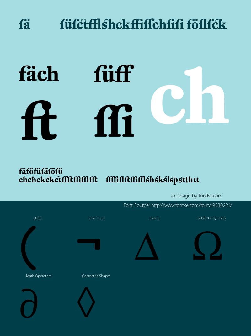 DTL Fleischmann T Bold Alt Version 001.000图片样张