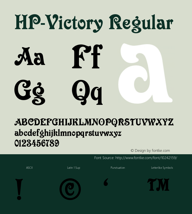 HP-Victory Regular 2图片样张