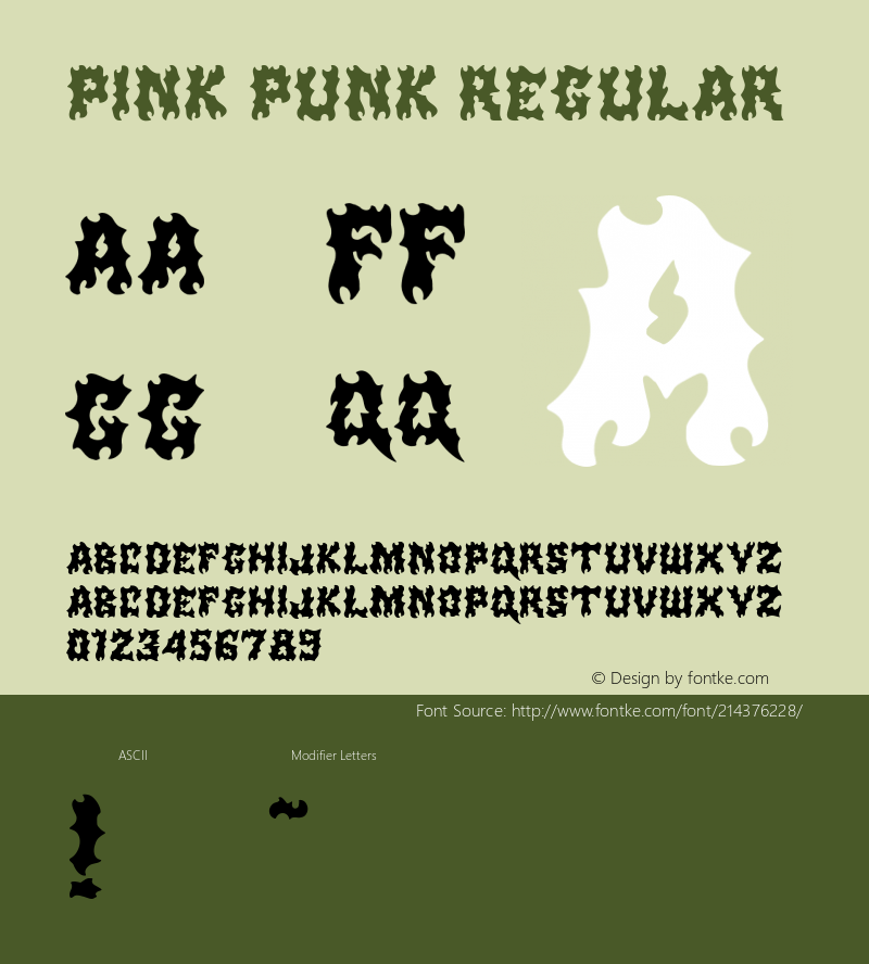 Pink Punk Regular Version 1.000图片样张