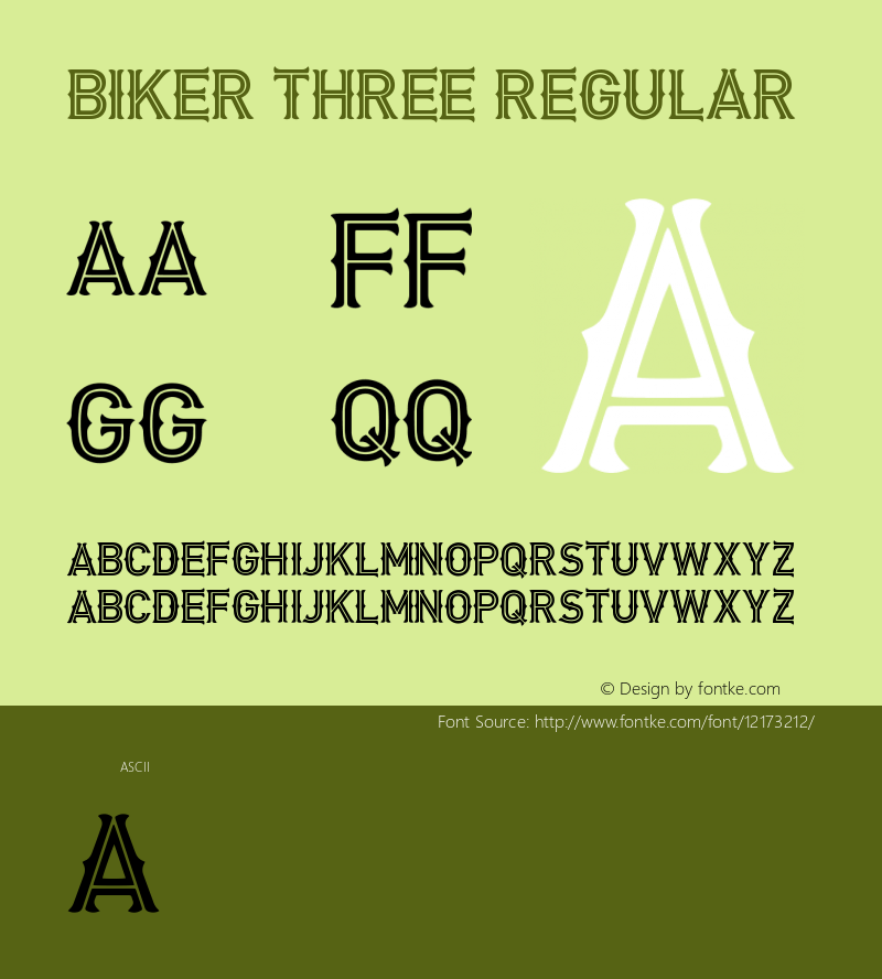 Biker Three Regular Version 1.00 February 10, 2015, initial release图片样张
